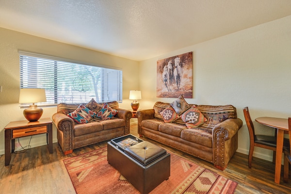 Sedona Vacation Rental | 1BR | 1BA | 640 Sq Ft | Step-Free Access