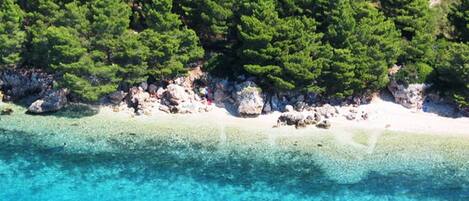 Sun-loungers, beach towels