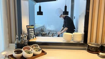 Free daily buffet breakfast
