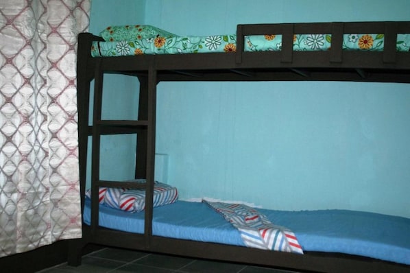 Individually decorated, desk, bed sheets