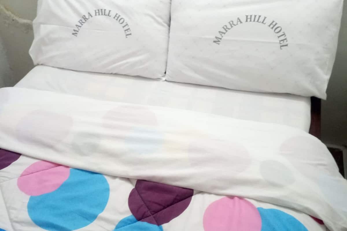 Escritorio, tabla de planchar con plancha, wifi gratis y ropa de cama