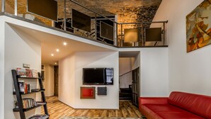 Design appartement, 1 queensize bed | Woonruimte