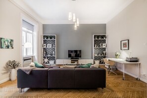 Design-Apartment, 2 Schlafzimmer | Wohnzimmer
