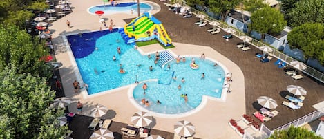 AuĂenpool (je nach Saison geöffnet), Sonnenschirme, LiegestĂŒhle