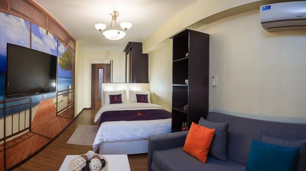 Basic-lejlighed | 1 soveværelse, strygejern/strygebræt, gratis Wi-Fi, sengetøj