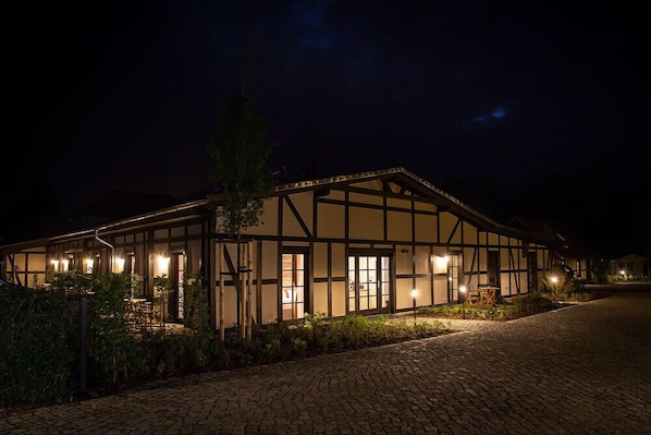 Front of property – evening/night