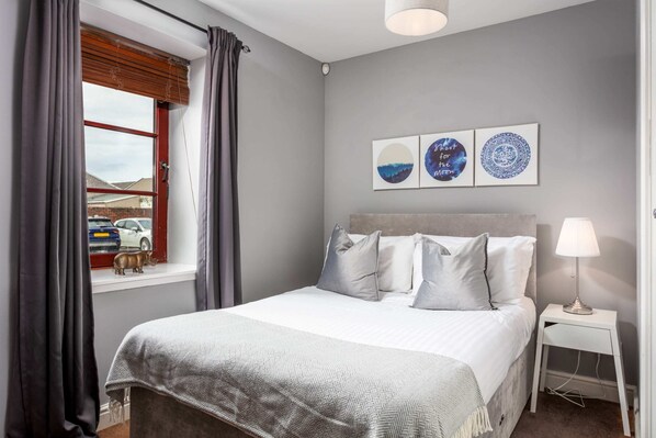 2 bedrooms, iron/ironing board, travel crib, WiFi