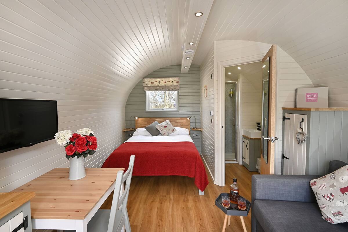Cabaña de lujo | Ropa de cama de alta calidad, wifi gratis y ropa de cama 