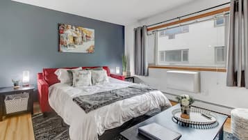 1 chambre, bureau, fer et planche à repasser, Wi-Fi gratuit