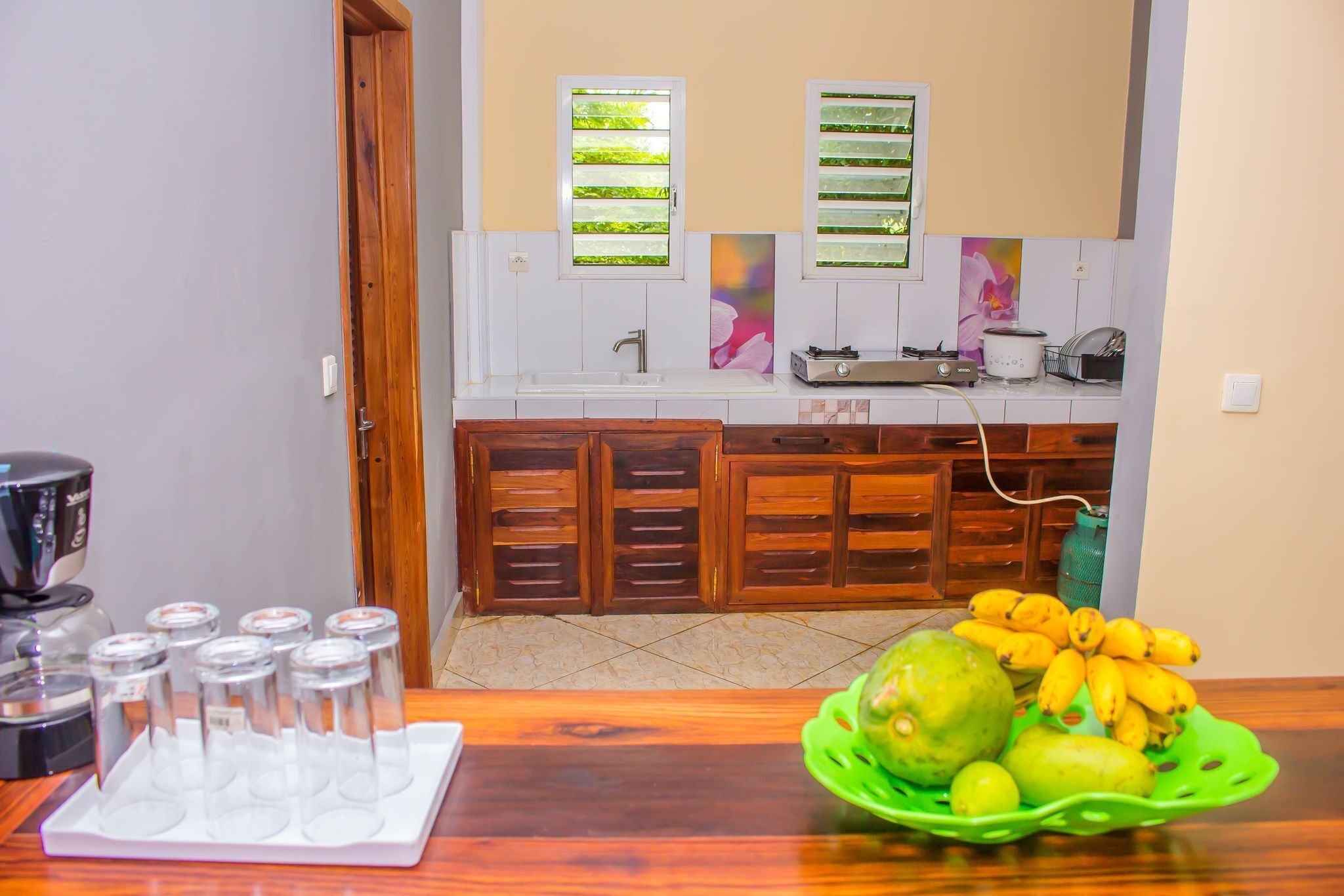 Family Apartment | Private kitchen | Mixer, eco-friendly cleaning products, dining tables, kitchen islands