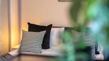 2 bedrooms, premium bedding, iron/ironing board, WiFi