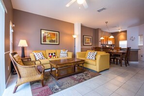 House, Multiple Beds, Private Pool, Pool View | Living area | TV - Lovely 3Bd Pool TH Encantada Resort-3161yll (Kissimmee)