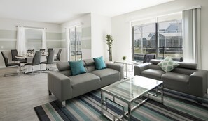 House, Multiple Beds, Private Pool, Pool View | Living room | TV