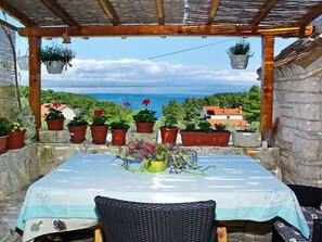 Balcony - Enticing Holiday Home in Korčula near Seabeach  (Vela Luka)