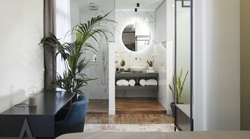 Deluxe Terrace Room | Egyiptomi pamut ágynemű, prémium ágynemű, pehelypaplan és minibár