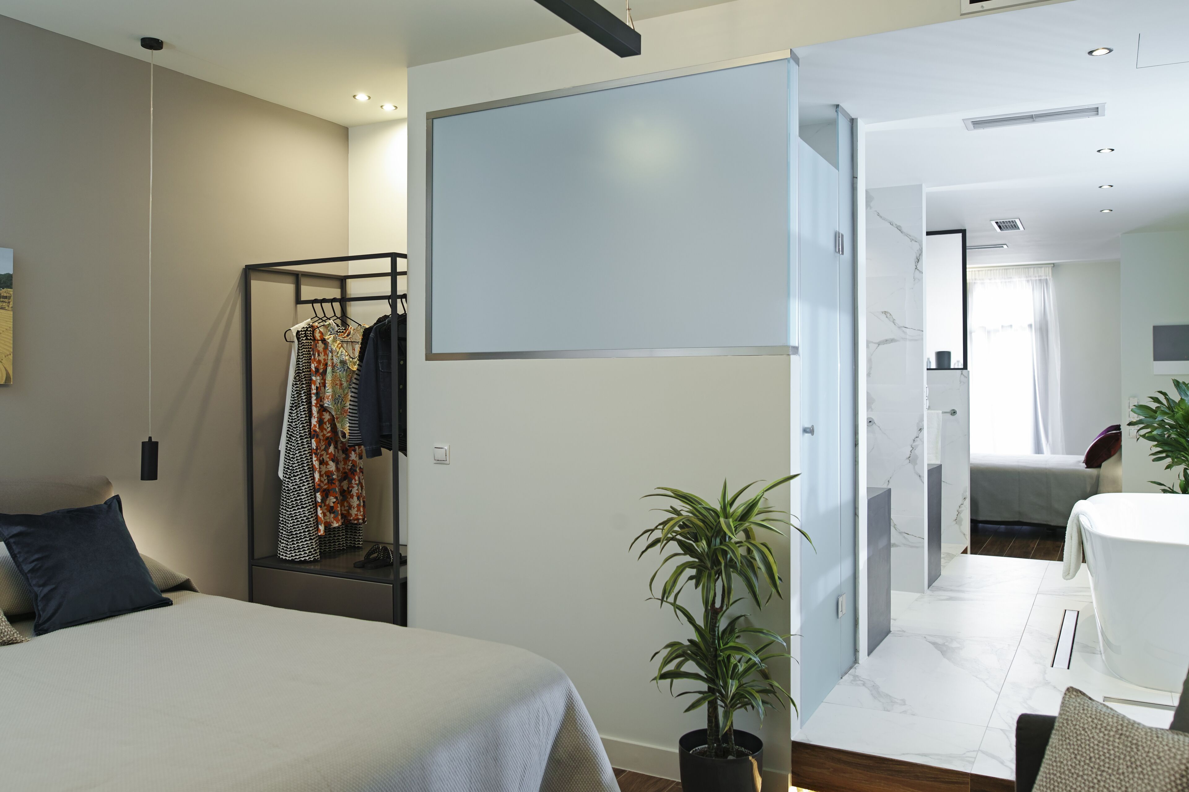 signature suite | egyptian cotton sheets, premium bedding, down duvets, minibar