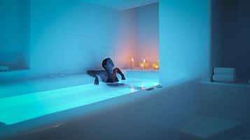 Couples treatment rooms, steam room, body treatments, hot stone massages