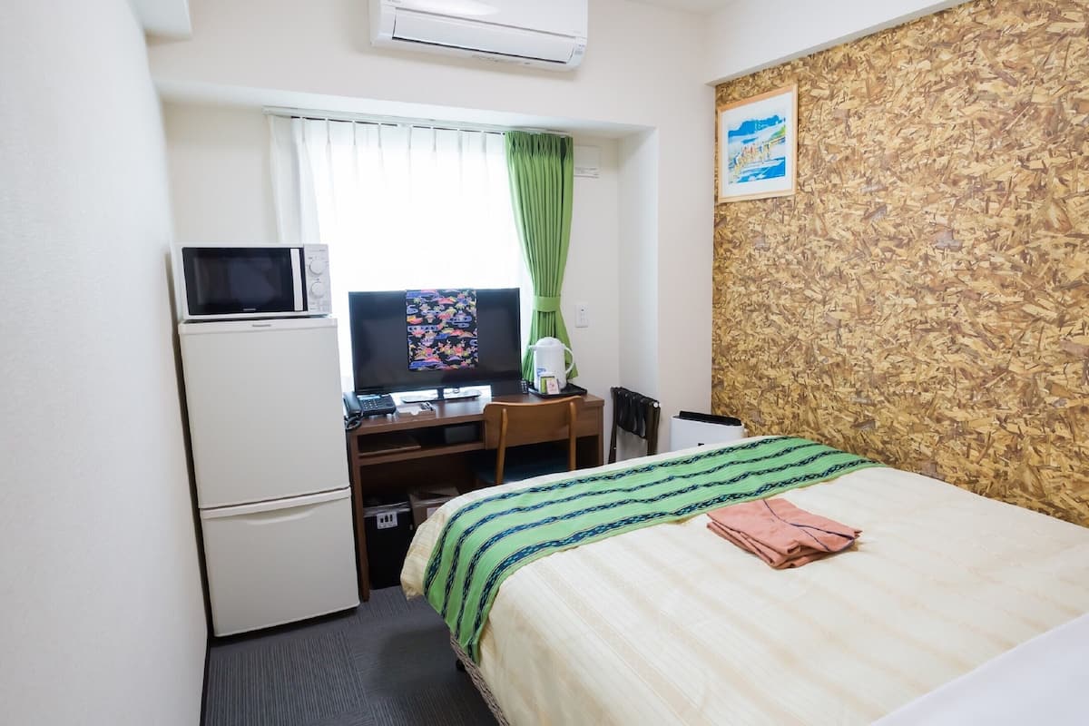 Blackout drapes, iron/ironing board (on request), WiFi (free)