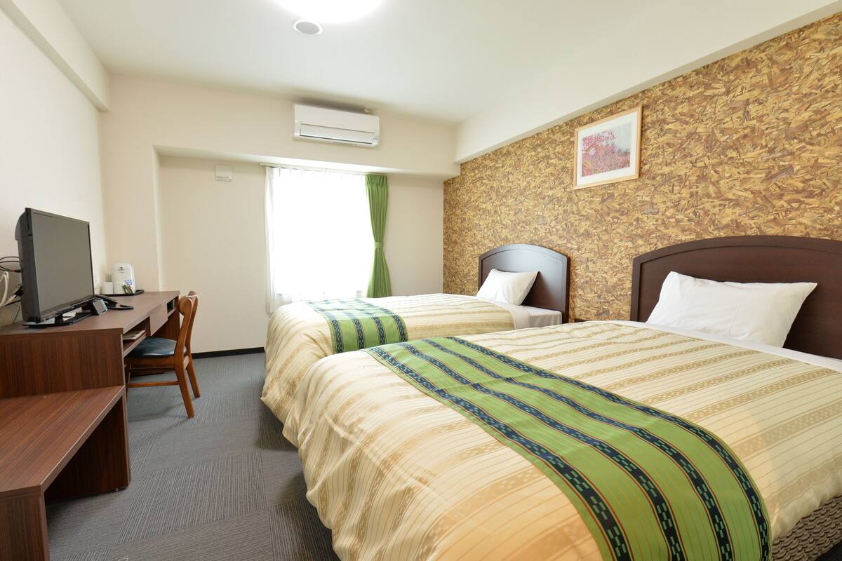 Blackout drapes, iron/ironing board (on request), WiFi (free)