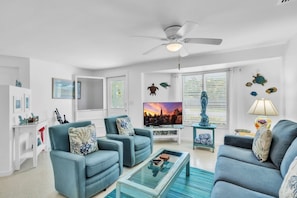 Villa, 2 Bedrooms | Living area | 30-inch TV with cable channels