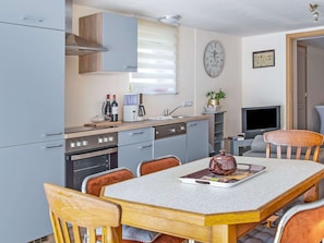 Cottage | Private kitchen | Highchair - Captivating Cottage in Vielsalm near Forest (Vielsalm)