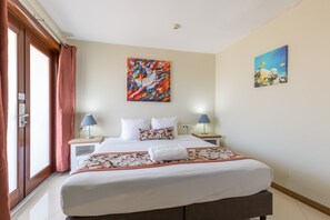 Departamento | 1 habitación, tabla de planchar con plancha y ropa de cama 