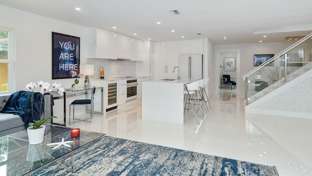 House, Multiple Beds, Private Pool, Pool View | Private kitchen | Coffee/tea maker, fridge, microwave, stovetop - White Sands (Anna Maria)