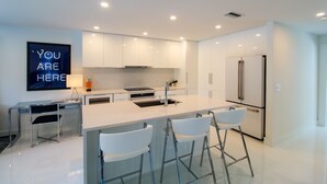 House, Multiple Beds, Private Pool, Pool View | Private kitchen | Coffee/tea maker, fridge, microwave, stovetop - White Sands (Anna Maria)