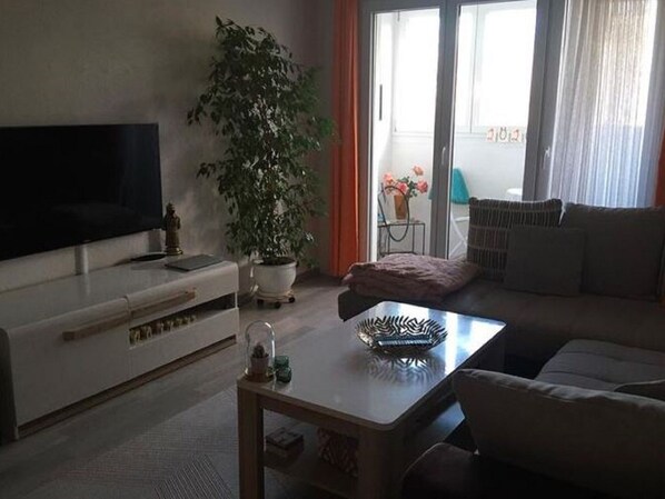 House | Living room - Simplistic Holiday Home in Strasbourg With Balcony (Strasbourg)
