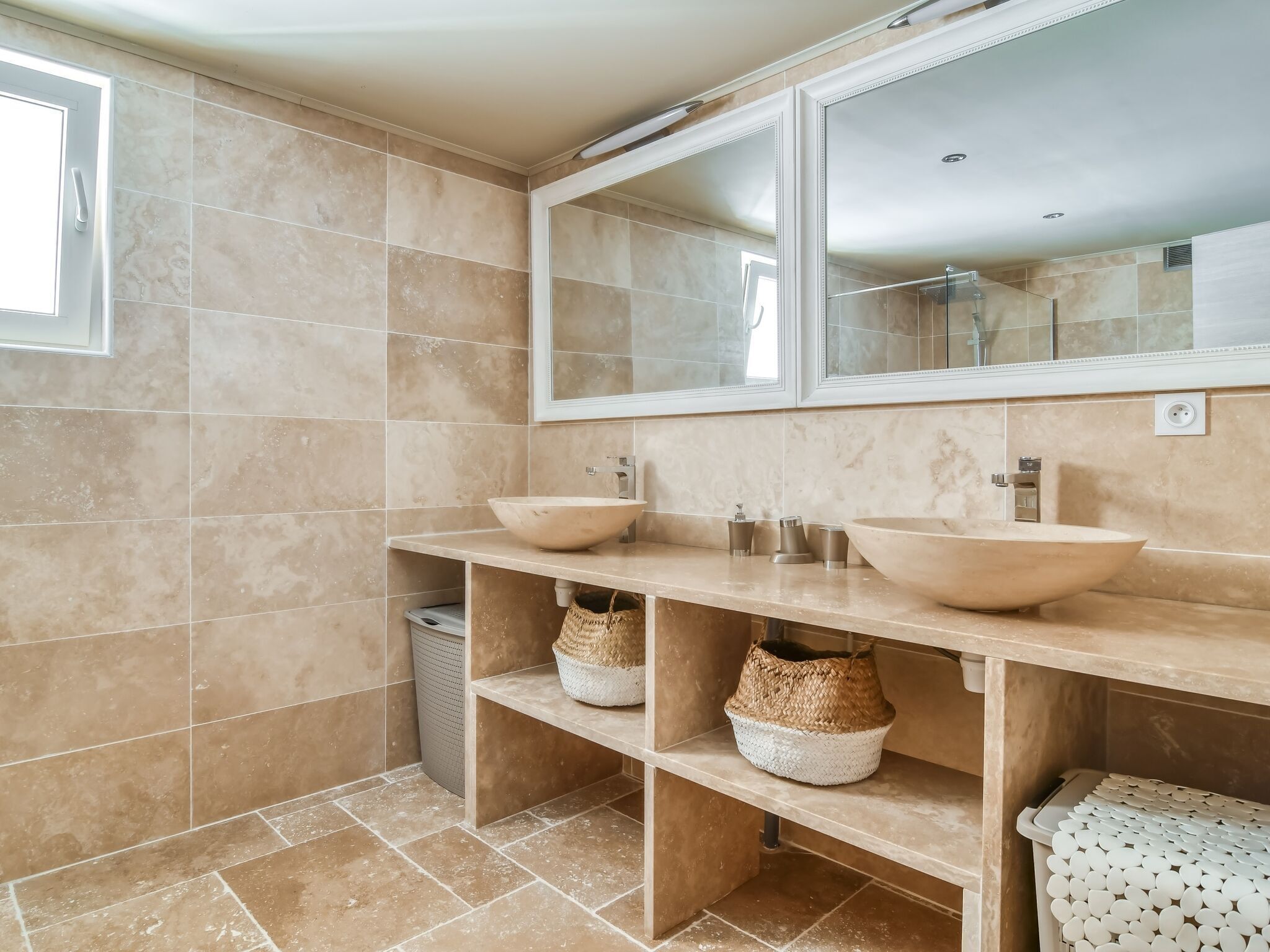 Villa | Bathroom | Hair dryer, towels