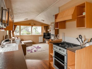Mobile Home | Private kitchen | Microwave, stovetop