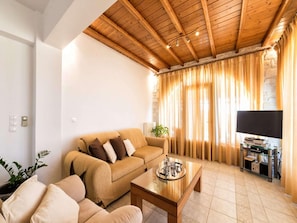 Villa | Living room | Fireplace