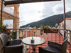 Balcony - Hill View Apartment in Mošćenička Draga near Sea Beach (Moscenicka Draga)