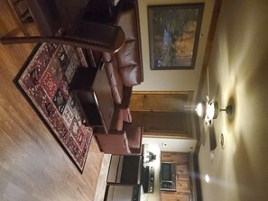 TV, fireplace, DVD player