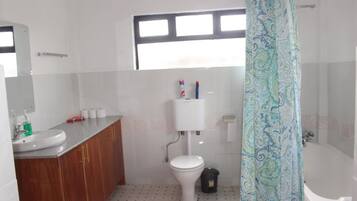 Standard Room | Bathroom | Rainfall showerhead, towels, soap, toilet paper