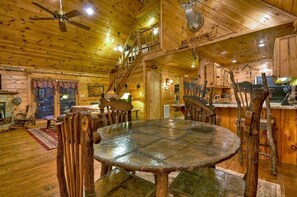 Cabin, 3 Bedrooms | Private kitchen | Fridge, microwave, stovetop, dishwasher - Big Buck Lodge by Escape to Blue Ridge (Cherry Log)