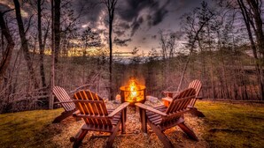 Terrace/patio - Absolute Bliss Lodge by Escape to Blue Ridge (Morganton)