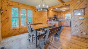 Cabin, 3 Bedrooms | Private kitchen | Fridge, microwave, stovetop, dishwasher
