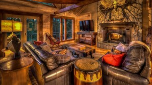 Cabin, 4 Bedrooms | Living room | TV - Big Canoe Lodge by Escape to Blue Ridge (Ellijay)