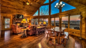 Cabin, 3 Bedrooms | Living room | TV - Black Dog of Blue Ridge by Escape to Blue Ridge (Blue Ridge)