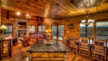 Cabin, 3 Bedrooms | Private kitchen | Fridge, microwave, stovetop, dishwasher