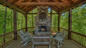 Cabin, 4 Bedrooms | Terrace/patio - Bearly Behaving by Escape to Blue Ridge (Blue Ridge)