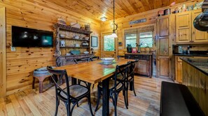 Cabin, 5 Bedrooms | Private kitchen | Fridge, microwave, stovetop, dishwasher
