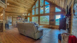 Cabin, 3 Bedrooms | Living room | TV - Candlestick Cottage by Escape to Blue Ridge (Blue Ridge)