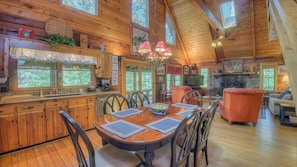 Cabin, 2 Bedrooms | Private kitchen | Fridge, microwave, stovetop, dishwasher