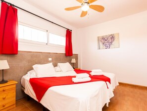 1 bedroom, iron/ironing board, internet, bed sheets