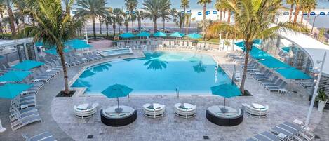 Indoor pool, outdoor pool
