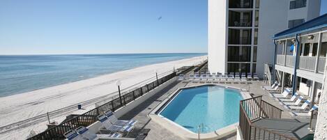 A heated pool