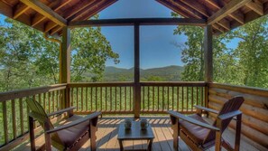 Cabane, 2 chambres | Balcon