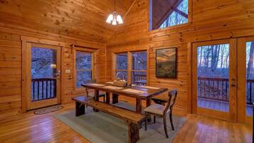 Cabin, 3 Bedrooms | Private kitchen | Fridge, microwave, stovetop, dishwasher